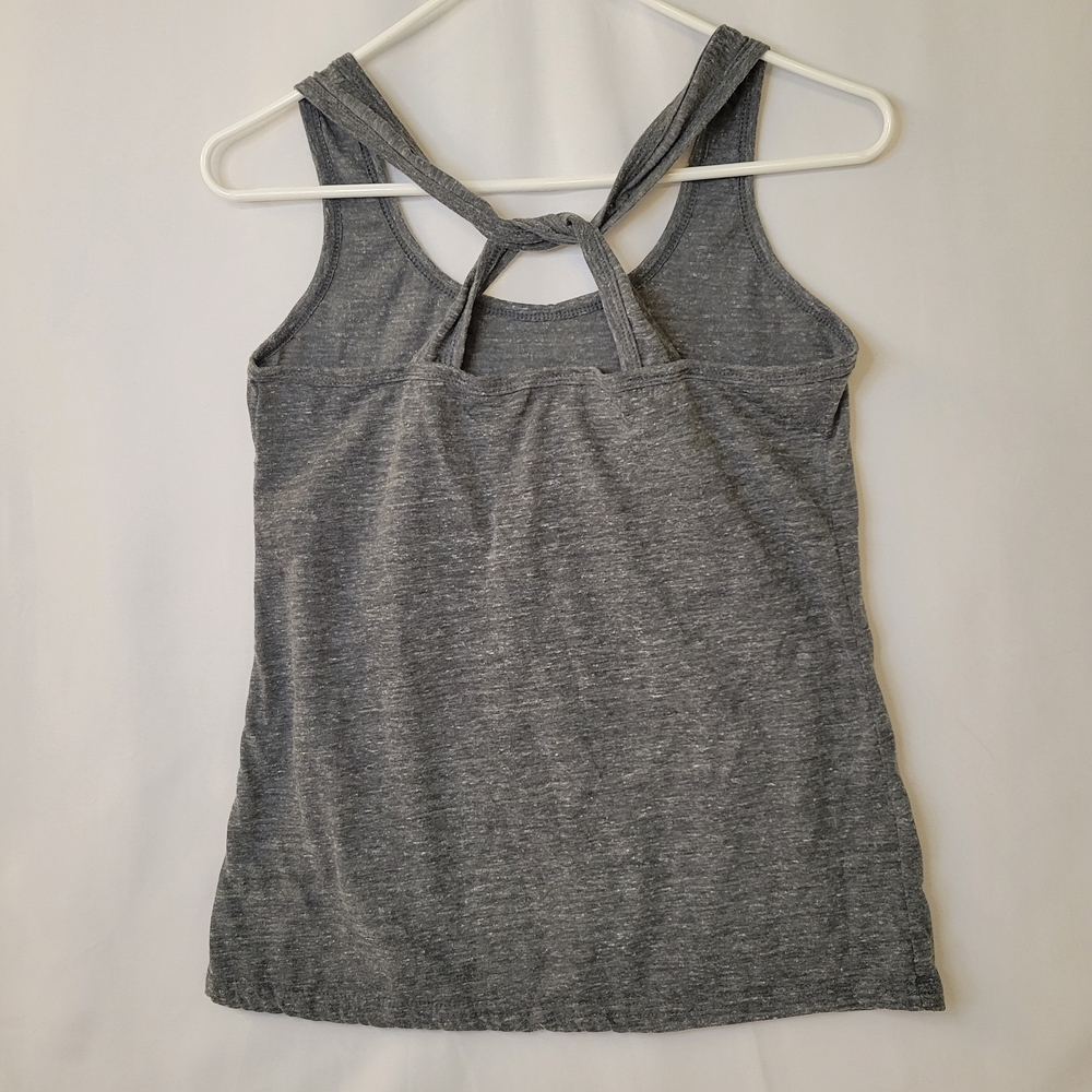 Source Unknown Gray Crossback Tank Top with Faith Graphic - Picture 2 of 3